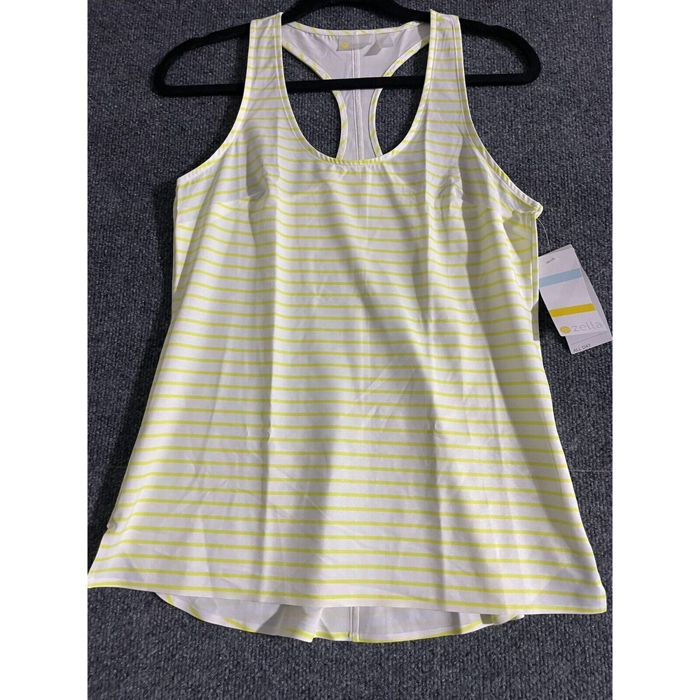 Zella Top Women's Small Striped Racerback Workt Tank